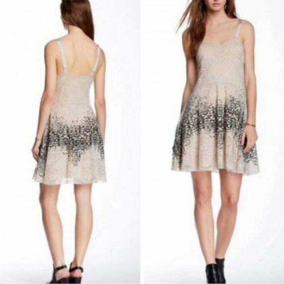 Free People Flocked Velvet Lace dress - Picture 2 of 13